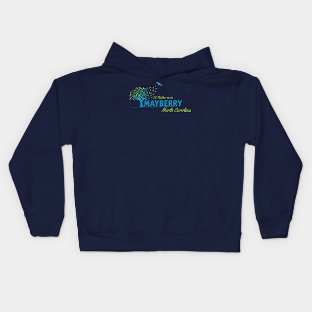 Mayberry, North Carolina from the Andy Griffith Show Kids Hoodie by hauntedjack